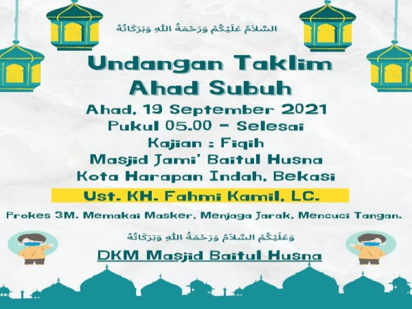 Undangan Taklim Ahad Shubuh